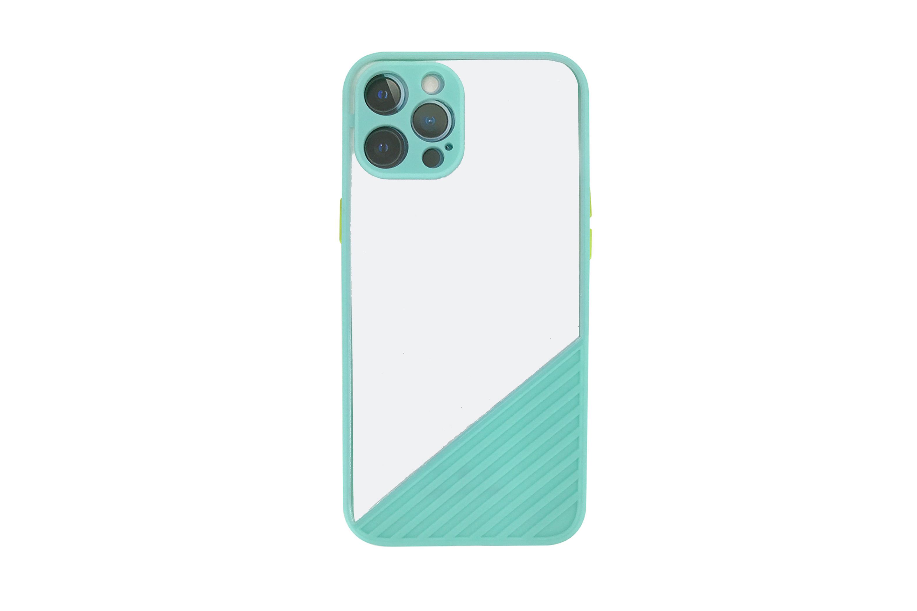 PUSLU ŞEFFAF ÇİZGİLİ iPHONE 12 PRO MAX KILIF