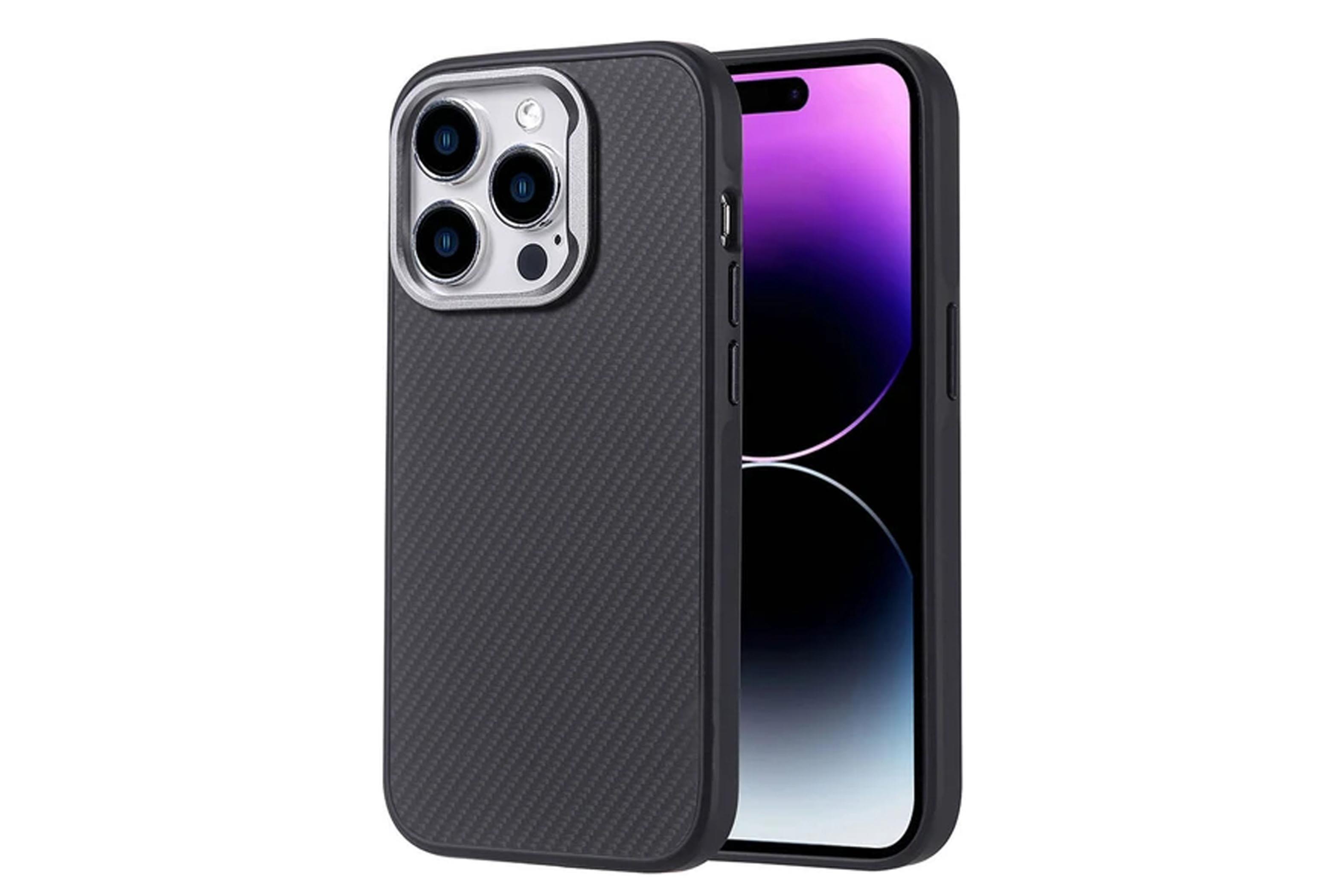 TROY CARBON KAPAK IPHONE 14 PRO MAX KILIFKılıf&Kılıf