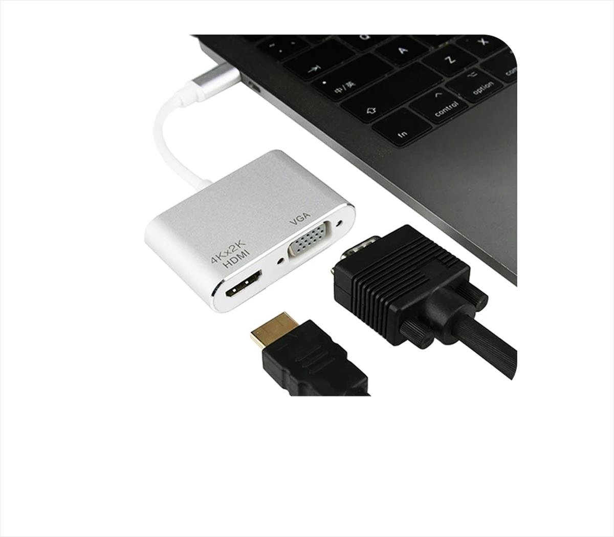 TYPE-C TO VGA&HDMI ADAPTÖR