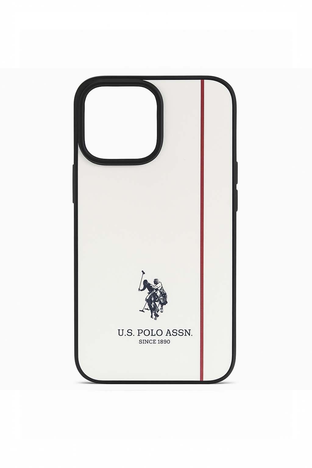 USPA PATTERN STRIPE BLACK IPHONE 15 P MAX KILIFKılıf&Kılıf