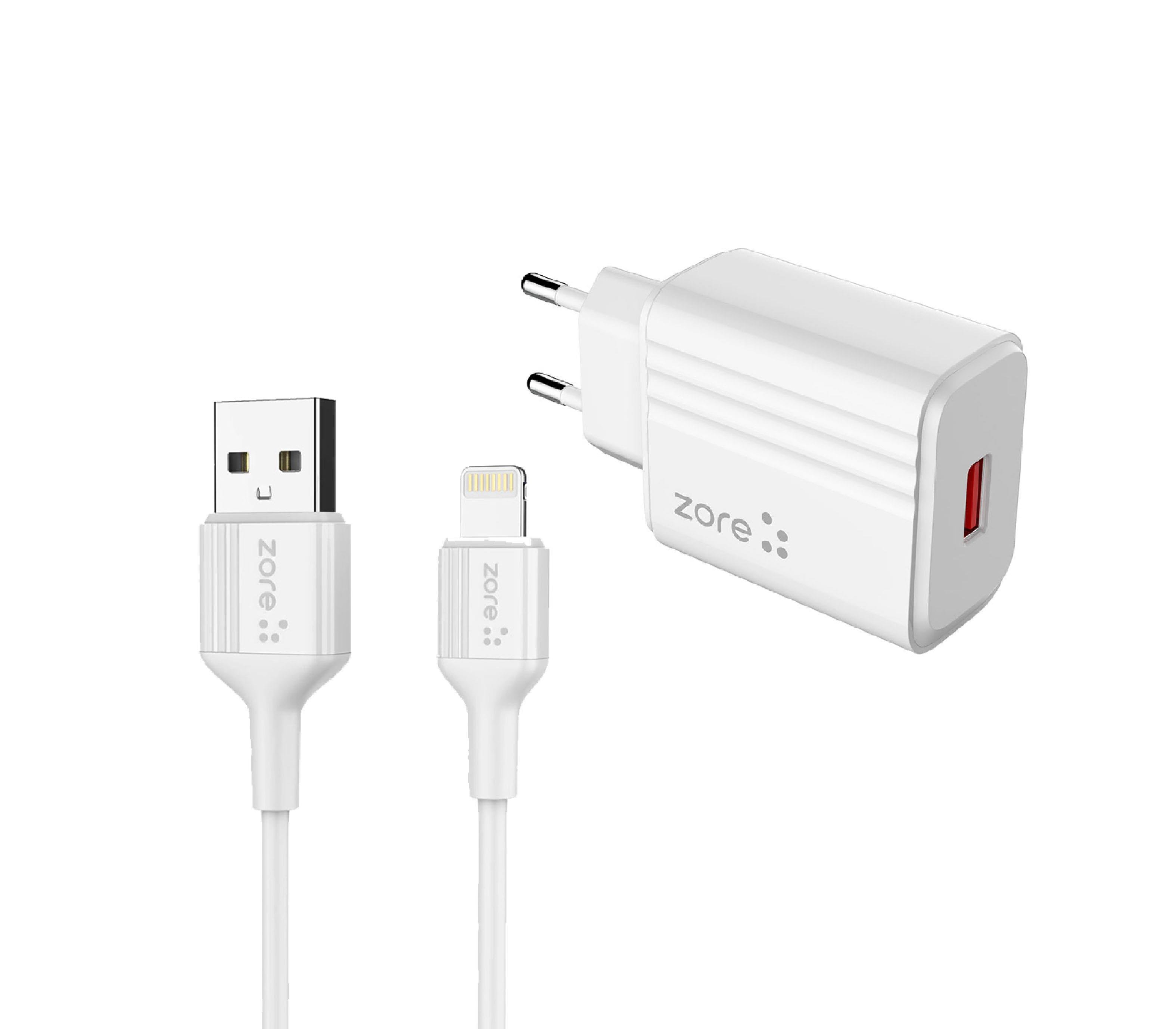 ZORE PL-04 LIGHTNING 2 IN 1 CHARGER 