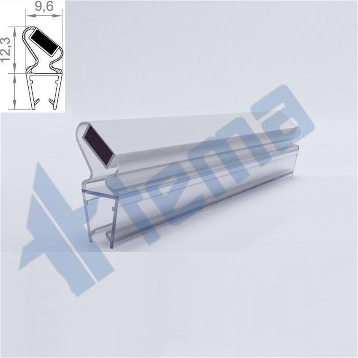 DUŞAKABİN MIKNATISLI FİTİL ŞEFFAF (MF01-177,5) (6) TK