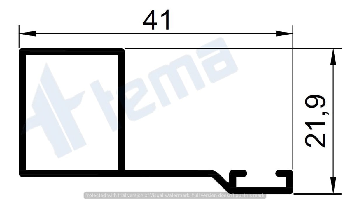 T.4030 İÇE AÇILIR SİNEKLİK  PROFİLİ