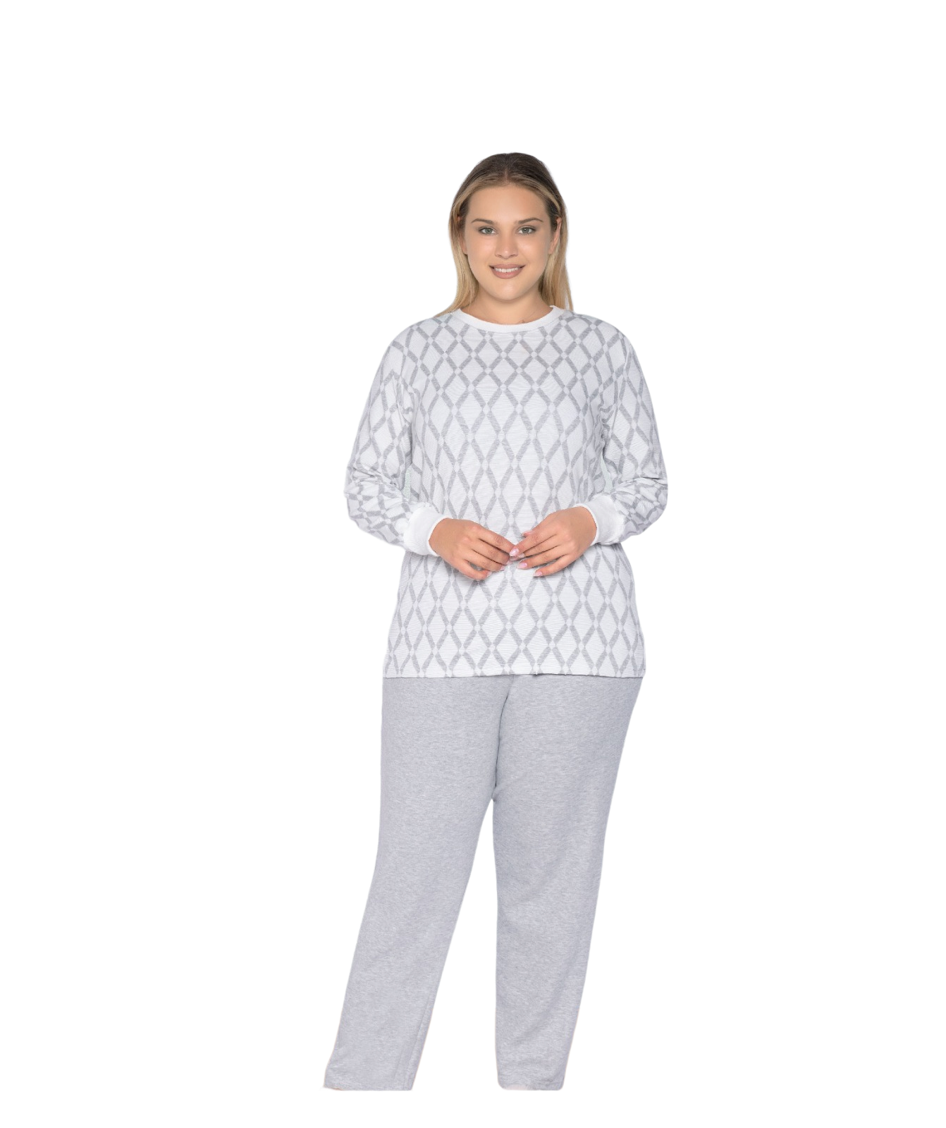 BÜYÜK BEDEN BATTAL UZUN KOL KIŞLIK PİJAMA TAKIMI DOWRY B09-123Uzun Kol Pijama TakımıDOWRYBÜYÜK BEDEN BATTAL UZUN KOL KIŞLIK PİJAMA TAKIMI DOWRY B09-123