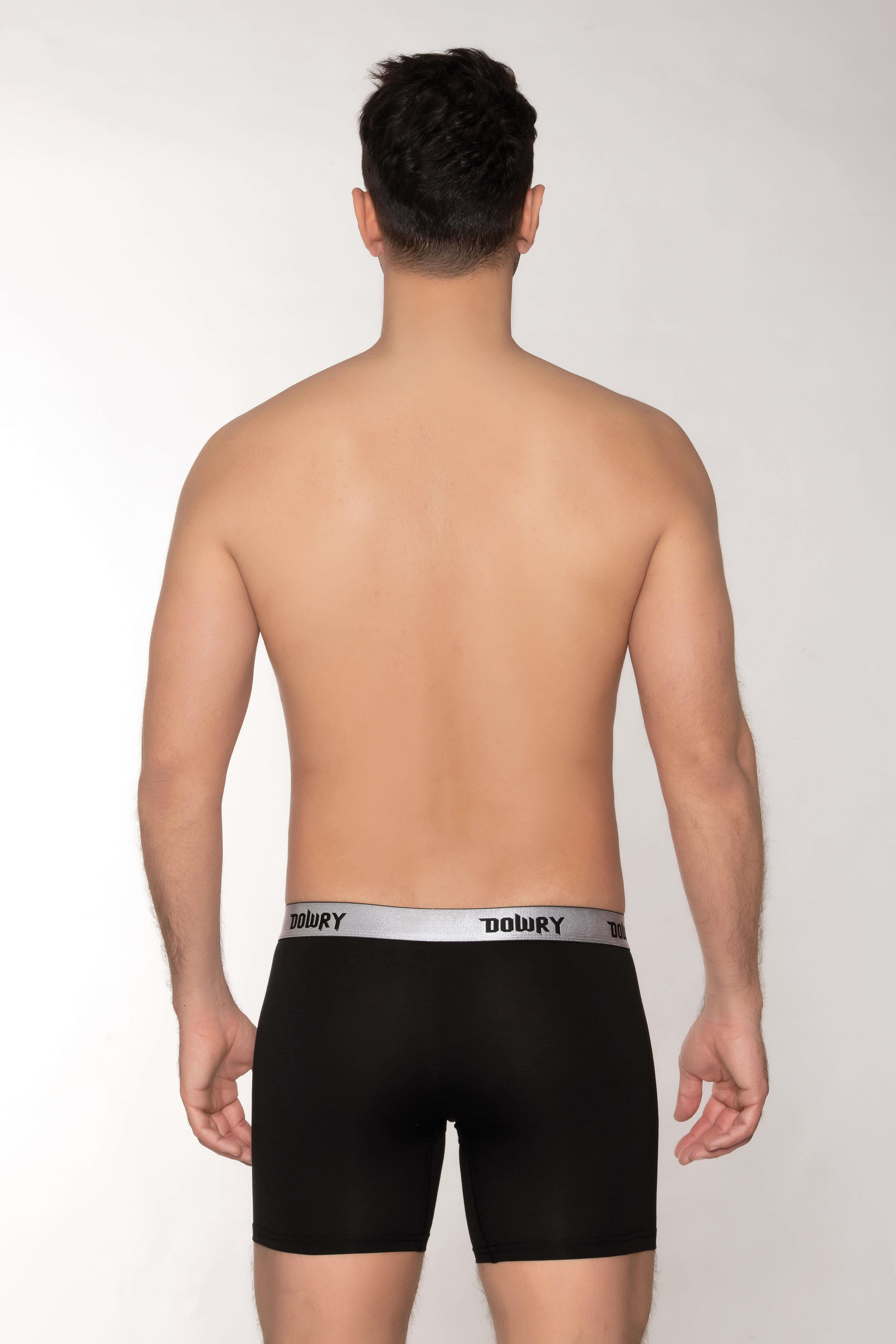 DOWRY ERKEK BOXER LOGO UZUN SİYAHERKEK İÇ GİYİMDOWRYDOWRY ERKEK BOXER LOGO UZUN SİYAH