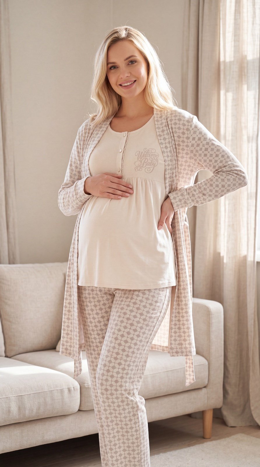 Kadın Lohusa Hamile 3'lü Viskon Pijama Takımı Sabahlıklı Uzun Kollu Hastane Çıkışı M L XL XXL 31-152Lohusa 3 lü TakımFLZKadın Lohusa Hamile 3'lü Viskon Pijama Takımı Sabahlıklı Uzun Kollu Hastane Çıkışı M L XL XXL 31-152
