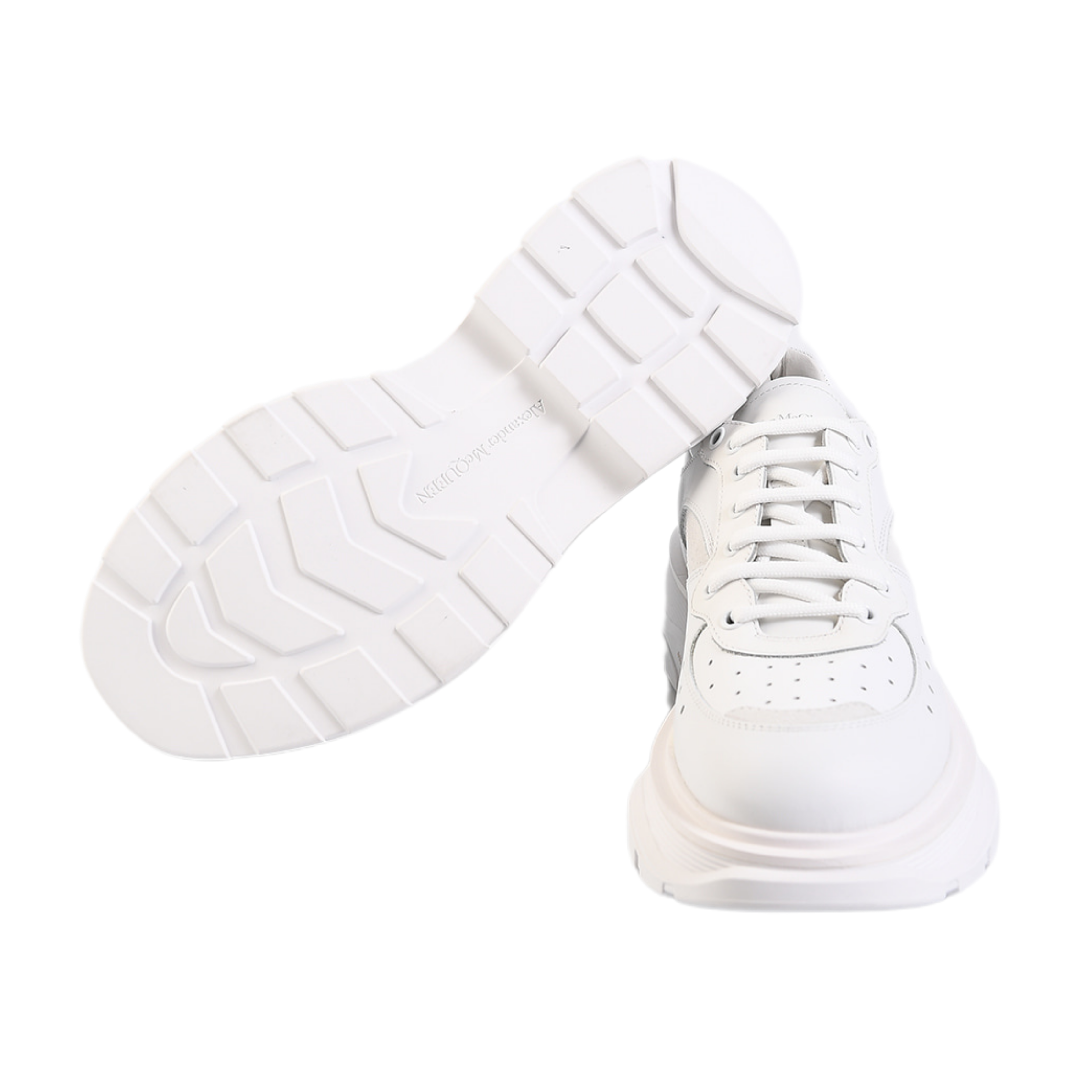 Alexander McQueen Larry Deri Erkek Günlük Ayakkabı 627222 WHRH5 9071