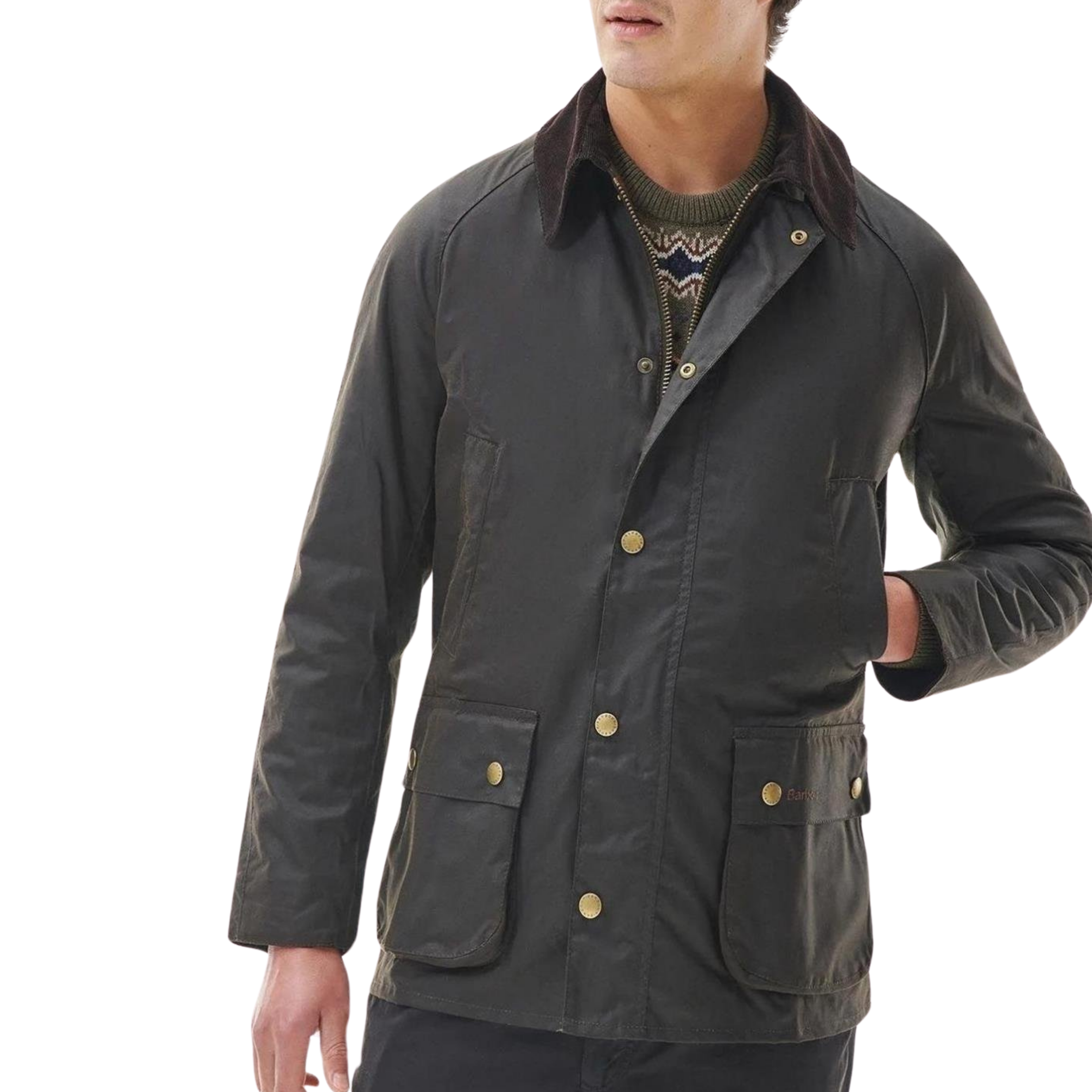Barbour Ashby Yağlı Ceket OL71 Olive MWX0339-823