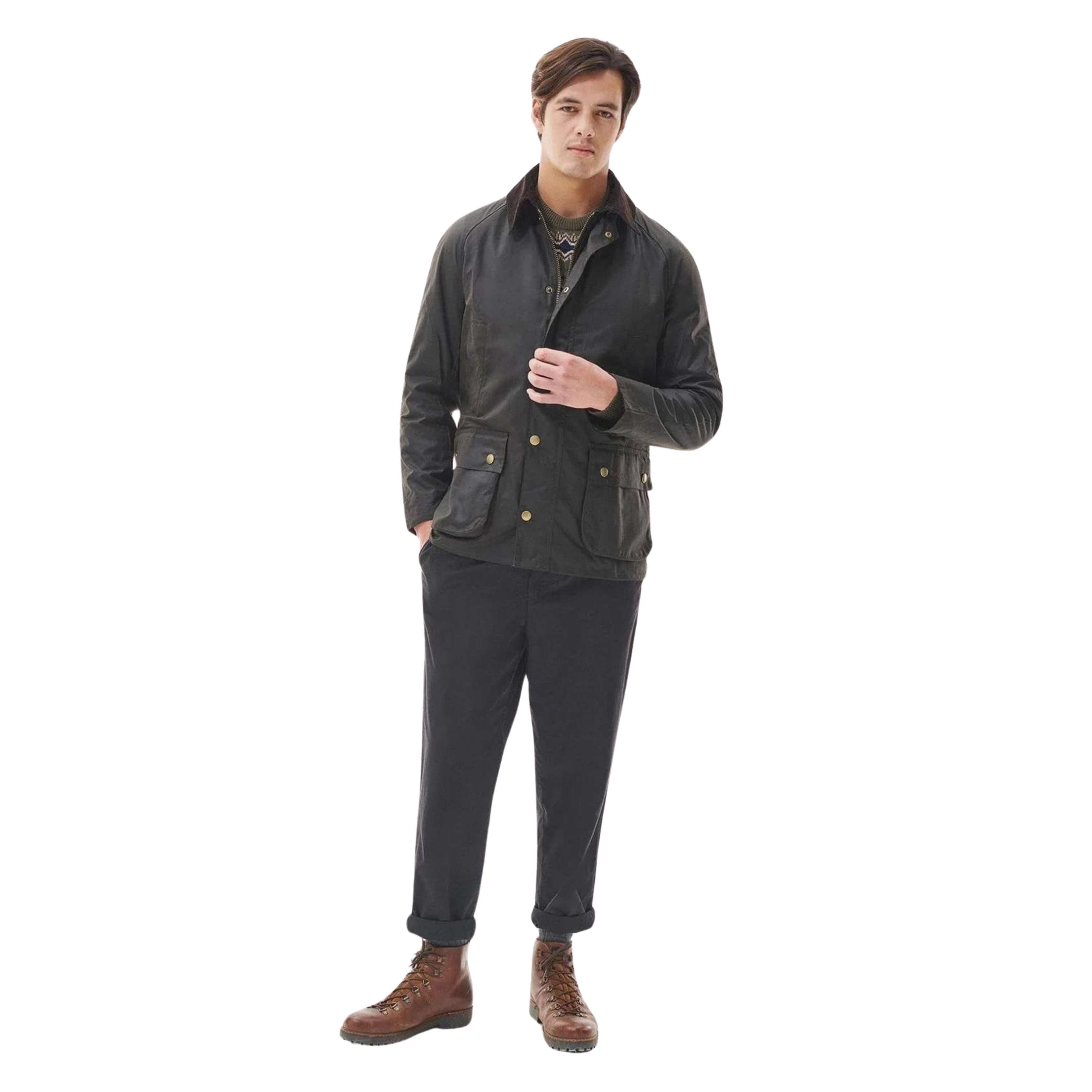 Barbour Ashby Yağlı Ceket OL71 Olive MWX0339-823