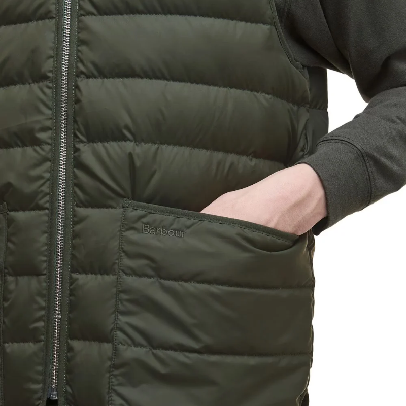 Barbour Reversıble Down Çift Taraflı Kaz Tüyü Yelek MLI0060SG71