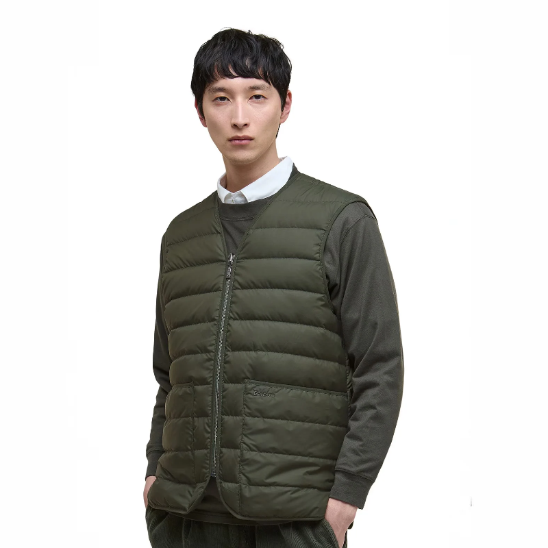 Barbour Reversıble Down Çift Taraflı Kaz Tüyü Yelek MLI0060SG71
