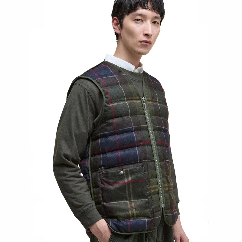 Barbour Reversıble Down Çift Taraflı Kaz Tüyü Yelek MLI0060SG71