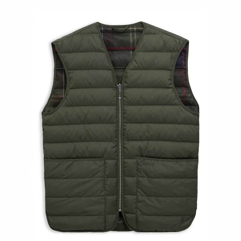 Barbour Reversıble Down Çift Taraflı Kaz Tüyü Yelek MLI0060SG71