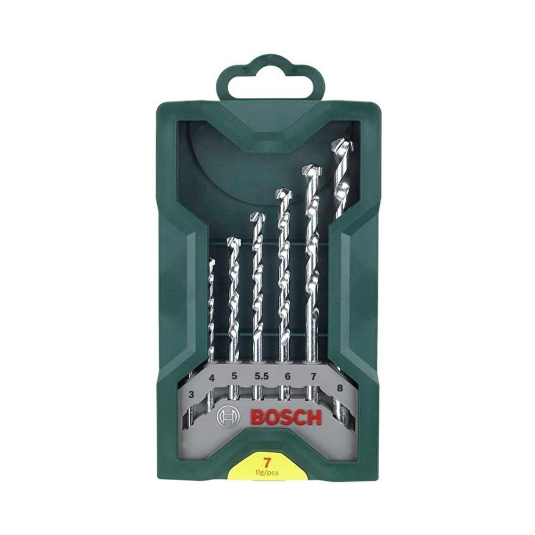 Bosch Mini-X-Line Duvar Delme Ucu Seti 7 Parça 2607019581