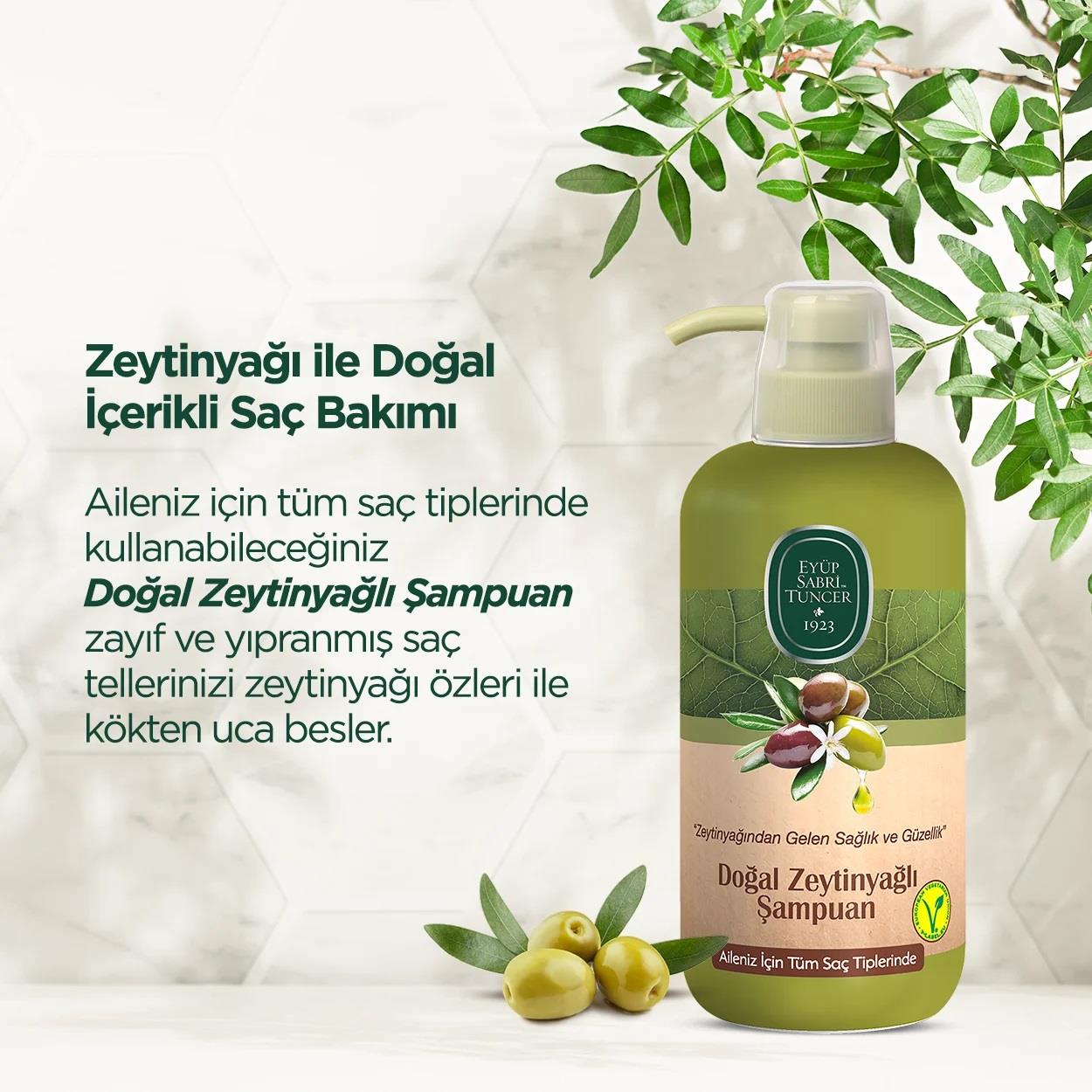 Doğal Zeytinyağlı Şampuan 600 ml 53151060036405