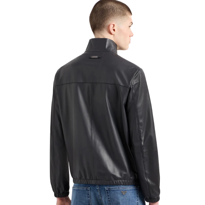 Emporio Armani Lacivert Deri Ceket 01r55p 01p54 922