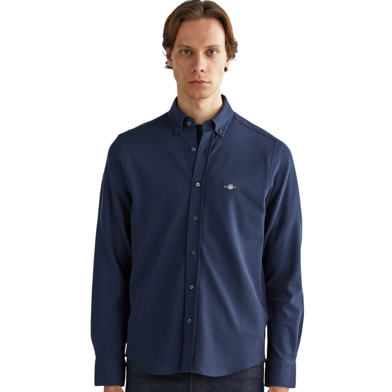 Gant Erkek Lacivert Regular Fit Gömlek