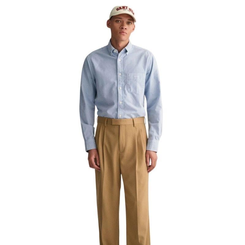 Gant Erkek Mavi Regular Fit Düğmeli Yaka Gömlek 3230194.412