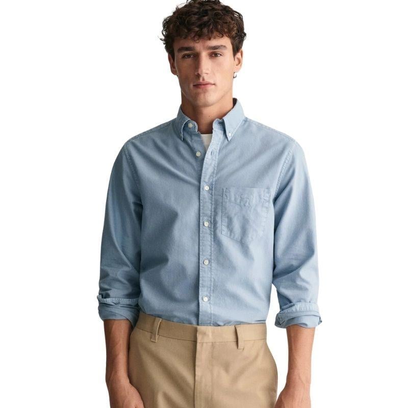 Gant Erkek Mavi Regular Fit Düğmeli Yaka Oxford Gömlek 3240084.474