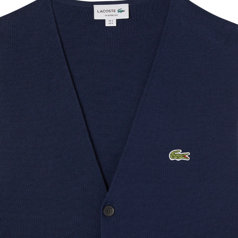 Lacoste Classic Fit Lacivert Triko Yelek