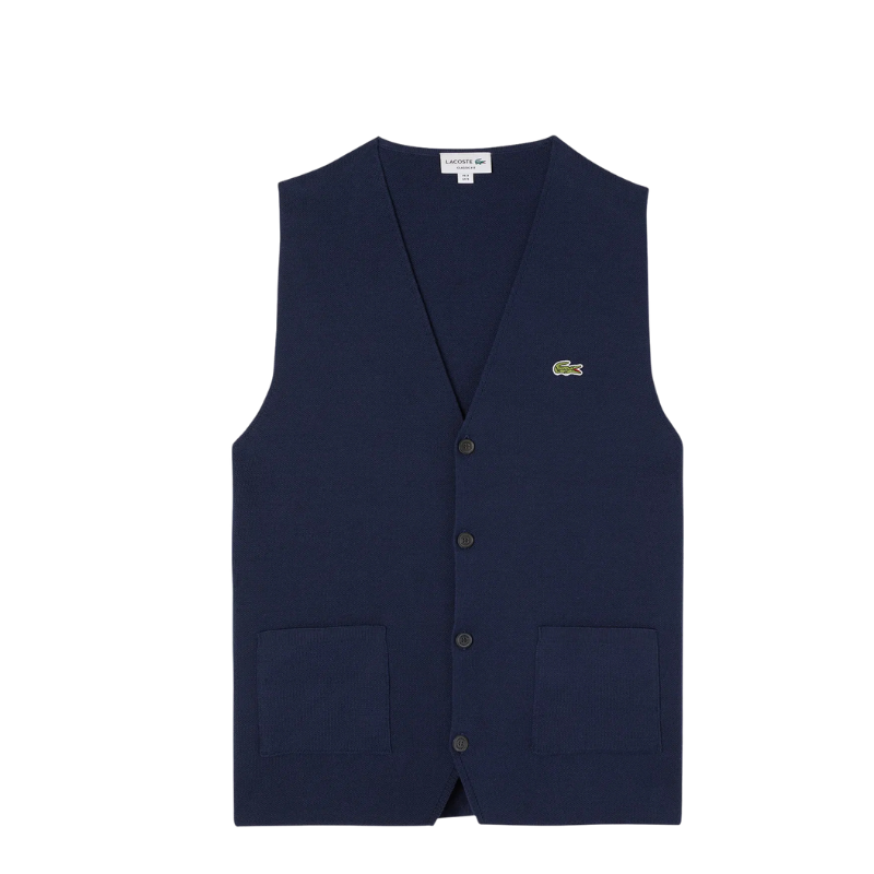 Lacoste Classic Fit Lacivert Triko Yelek