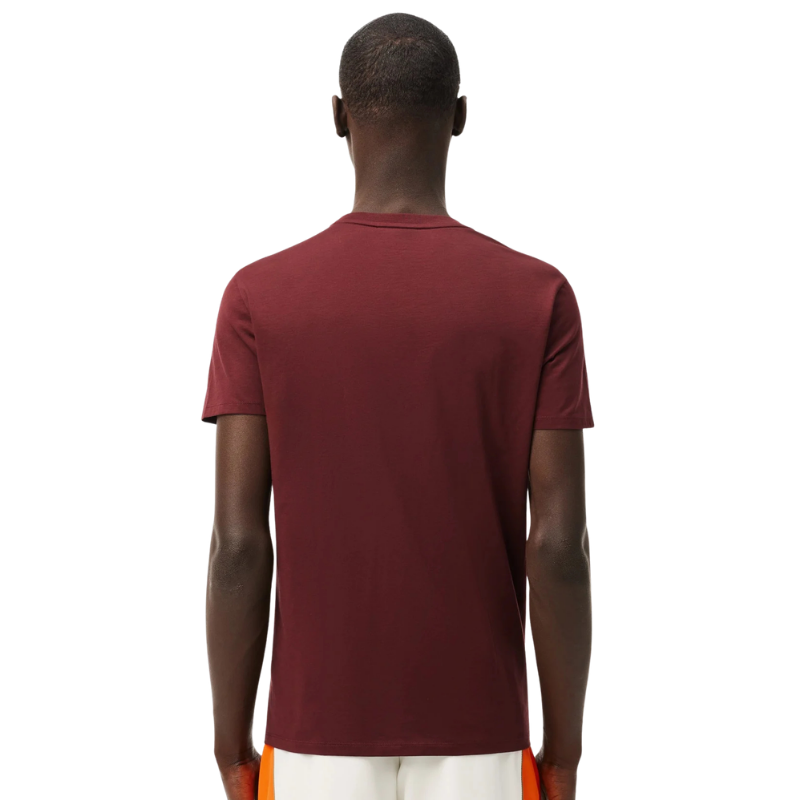 Lacoste Erkek Regular Fit Bisiklet Yaka Bordo T-Shirt