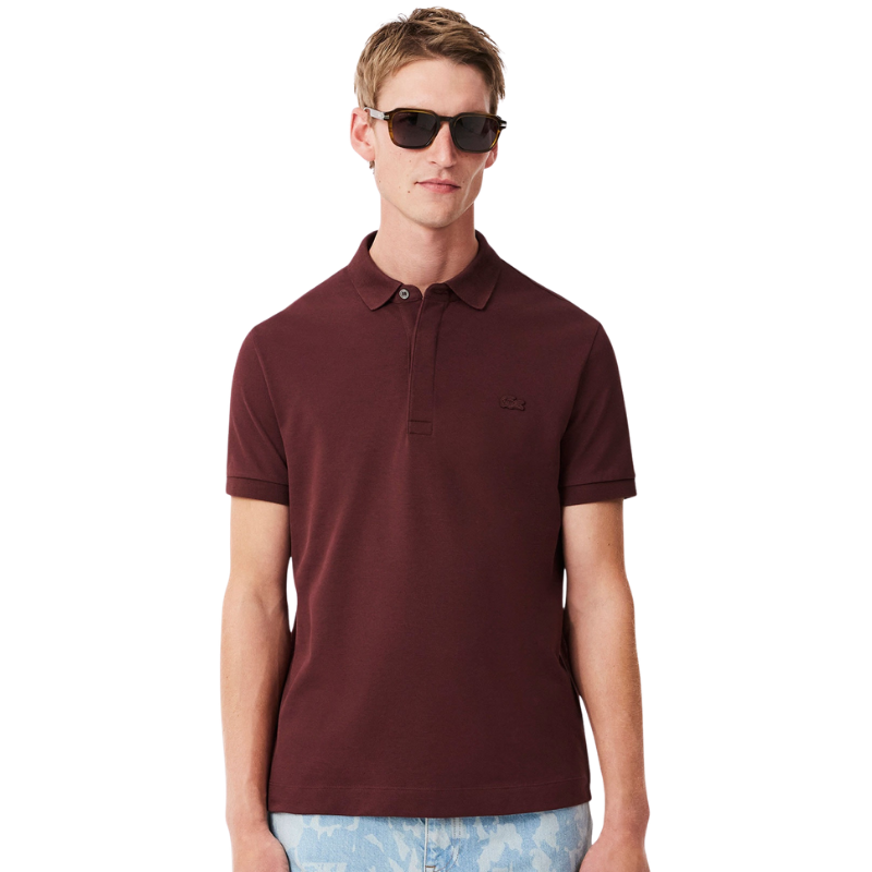 Lacoste Erkek Regular Fit Bordo Paris Polo Tshırt  PH5522.BZD