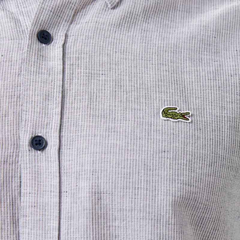 Lacoste Erkek Regular Fit Düğmeli Yaka Lacivert Gömlek CH0520.166