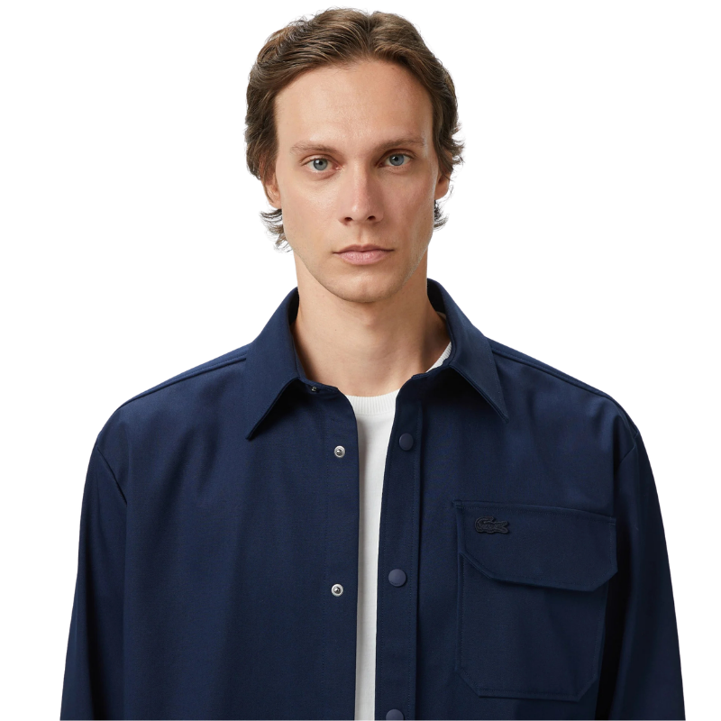 Lacoste Erkek Relaxed Fit Lacivert Gömlek