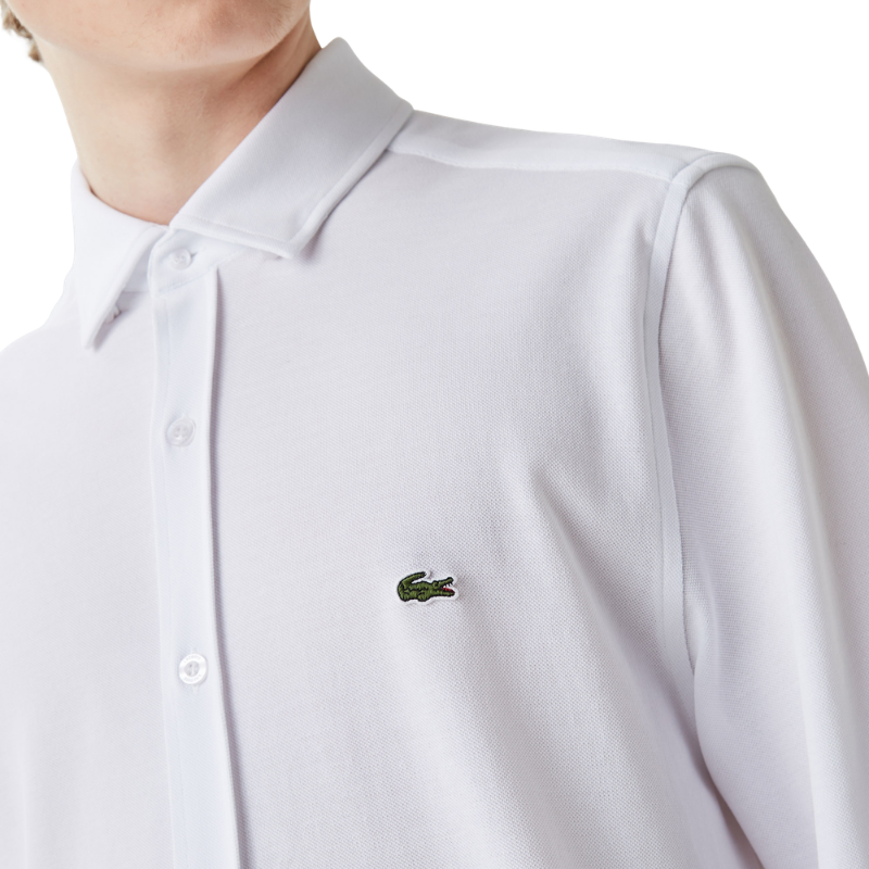 Lacoste Erkek Slim Fit Beyaz Gömlek CH0337.37B