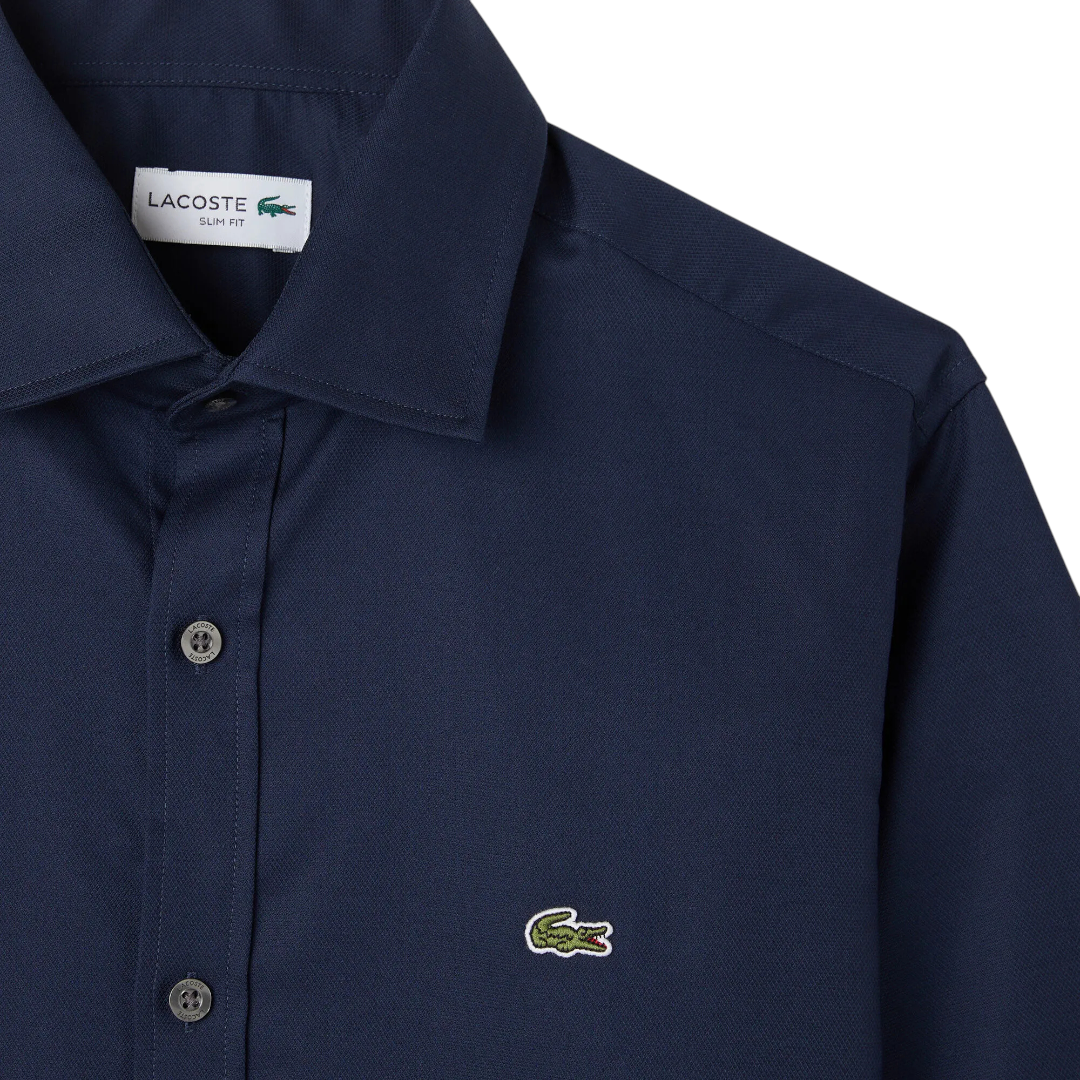 Lacoste Erkek Slim Fit Lacivert Gömlek CH0339.39L