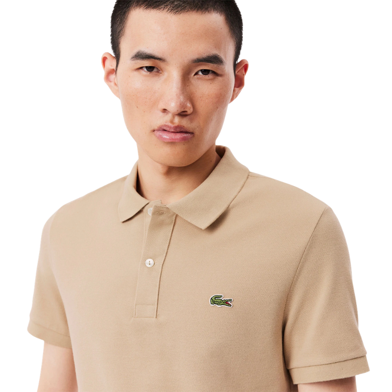 Lacoste L.12.12 Erkek Slim Fit Bej Polo Tshırt 