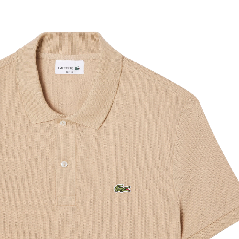 Lacoste L.12.12 Erkek Slim Fit Bej Polo Tshırt 