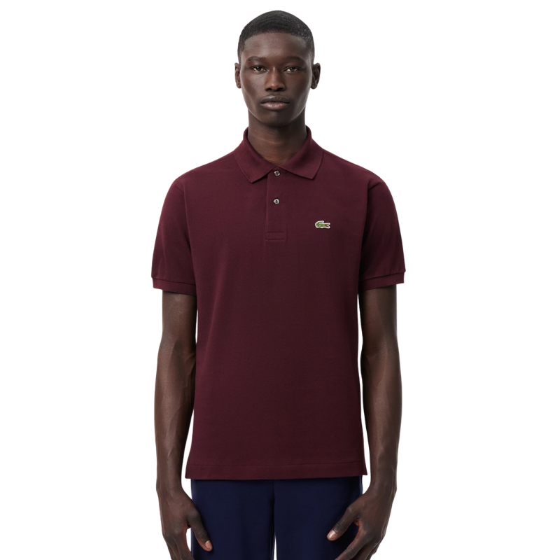 Lacoste L.12.12 Erkek Classic Fit Bordo Polo Tshırt 