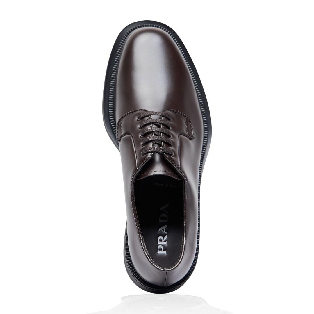 Prada Derby Erkek Deri Klasik Ayakkabı 2EE404 ZJY F0192