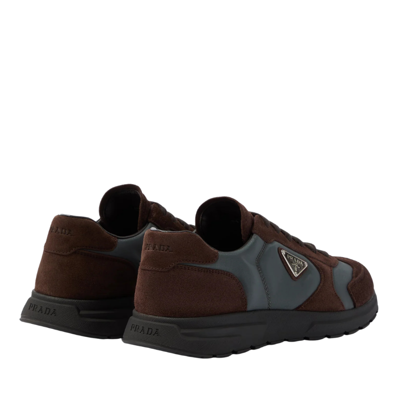 Prada Prax Süet-Re Nylon Kahverengi Erkek Sneaker 2EE455