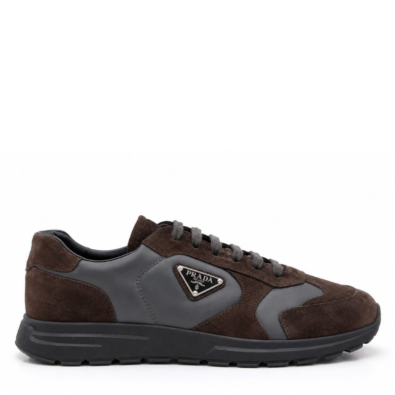Prada Prax Süet-Re Nylon Kahverengi Erkek Sneaker 2EE455
