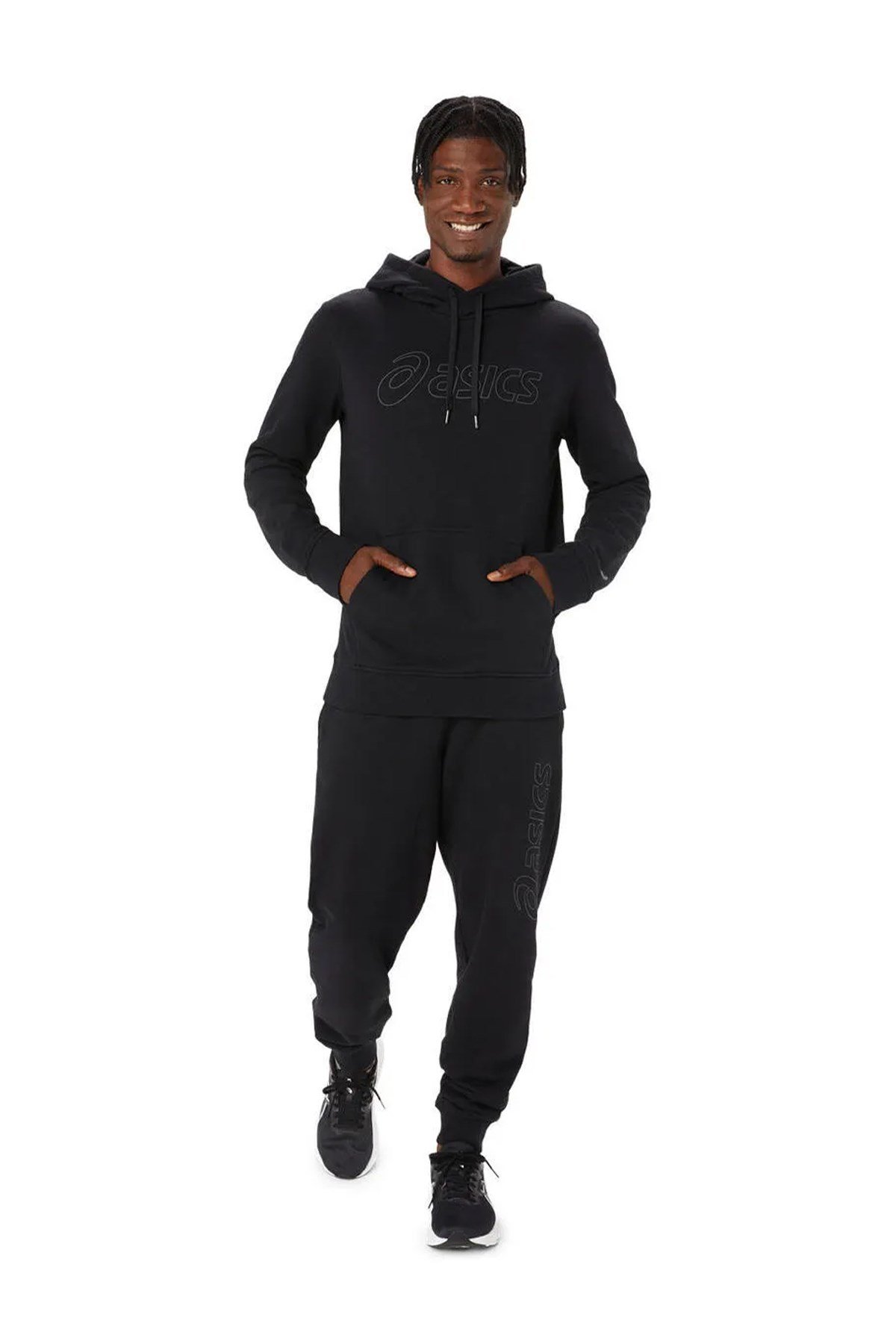 Asics Erkek Sweatshirt Oth Hoodie Siyah 2031E187-002 ASICS 2031E187-002