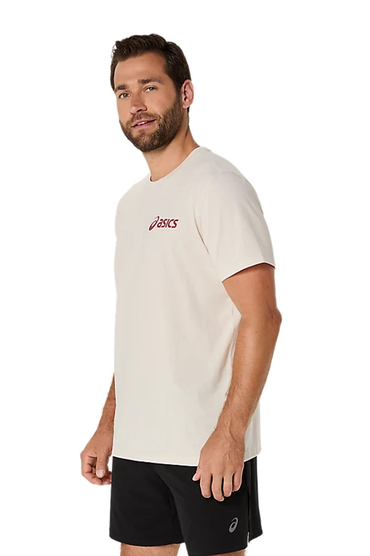 Asics Erkek Tişört Road Graphic SS Tee 2031F026-101 ASICS 2031F026-101