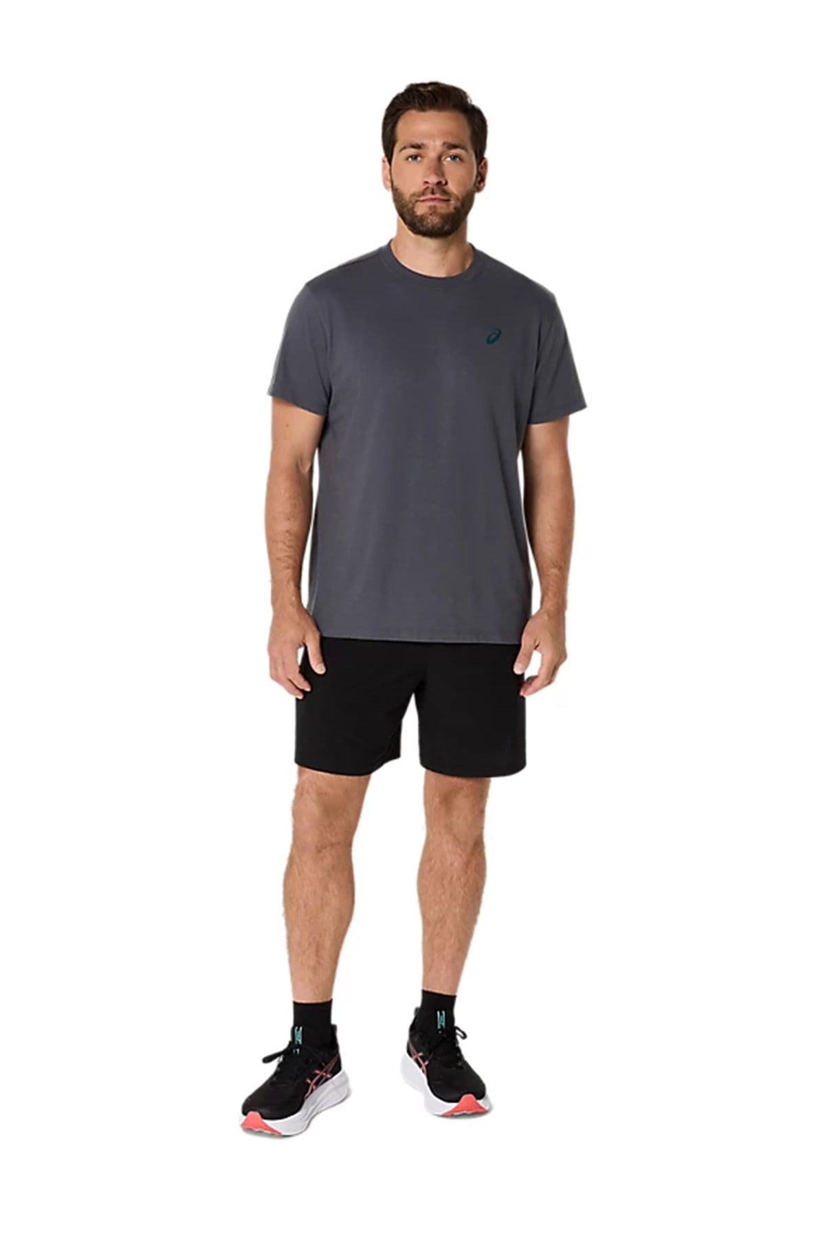 Asics Erkek Tişört Road Graphic SS Tee 2031F026-021 ASICS 2031F026-021