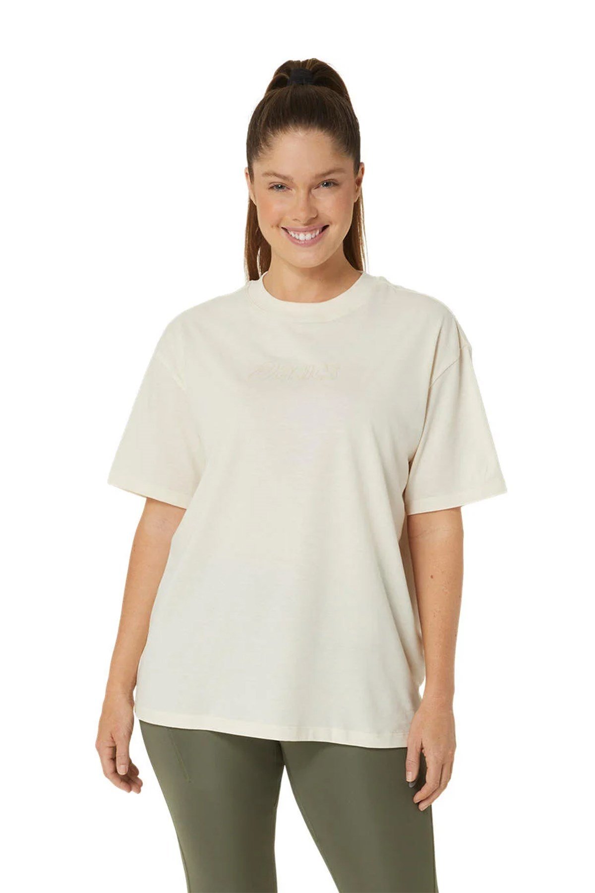 Asics Kadın Tişört Logo Tee 2032C843-201 ASICS 2032C843-201