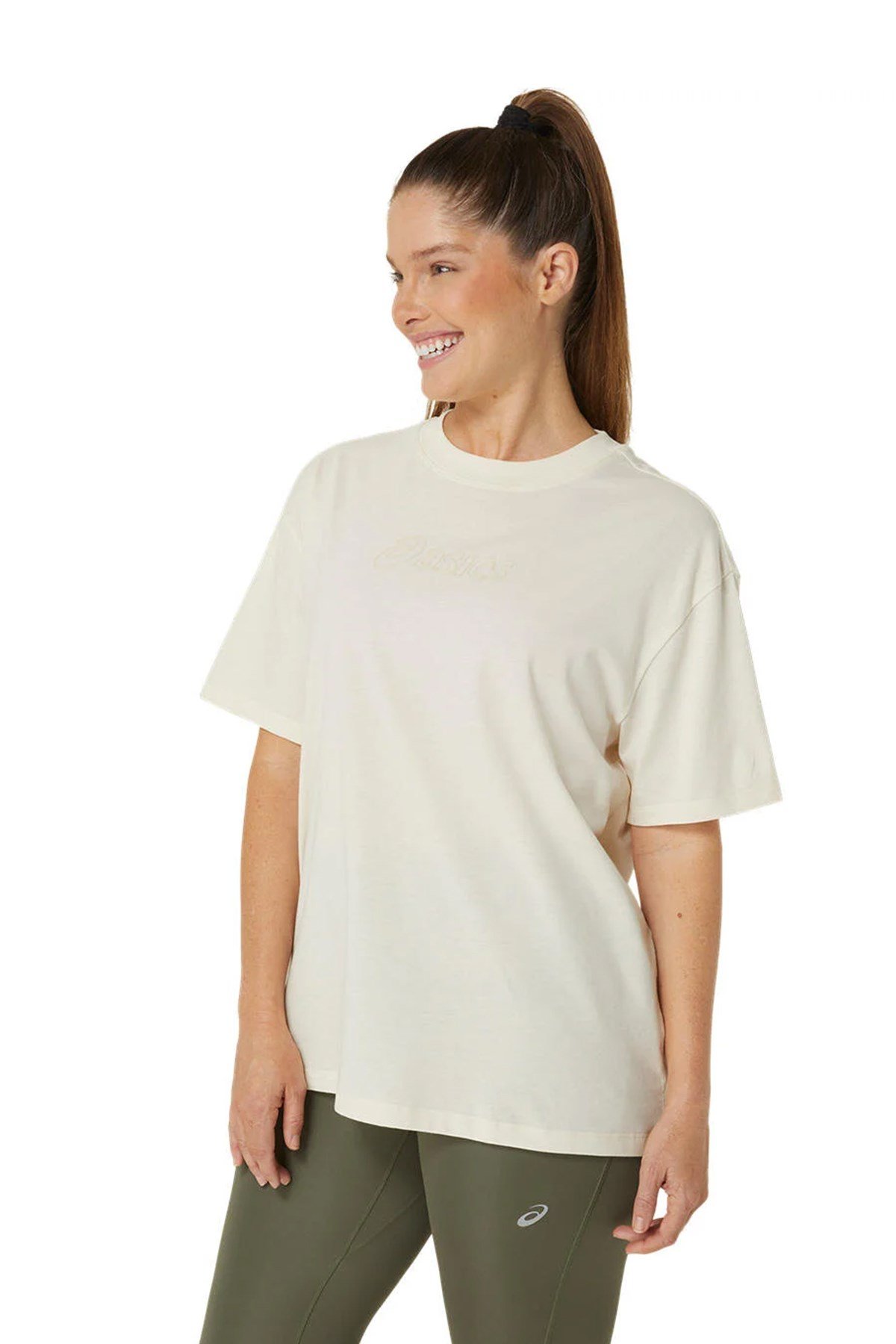 Asics Kadın Tişört Logo Tee 2032C843-201 ASICS 2032C843-201