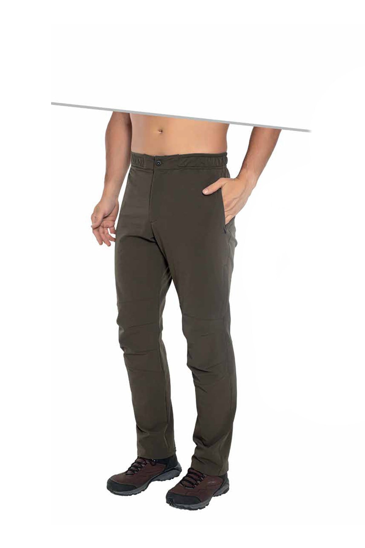 Crozwise Erkek Outdoor Lastikli Düz Pantolon 2233 CROZWİSE 2233