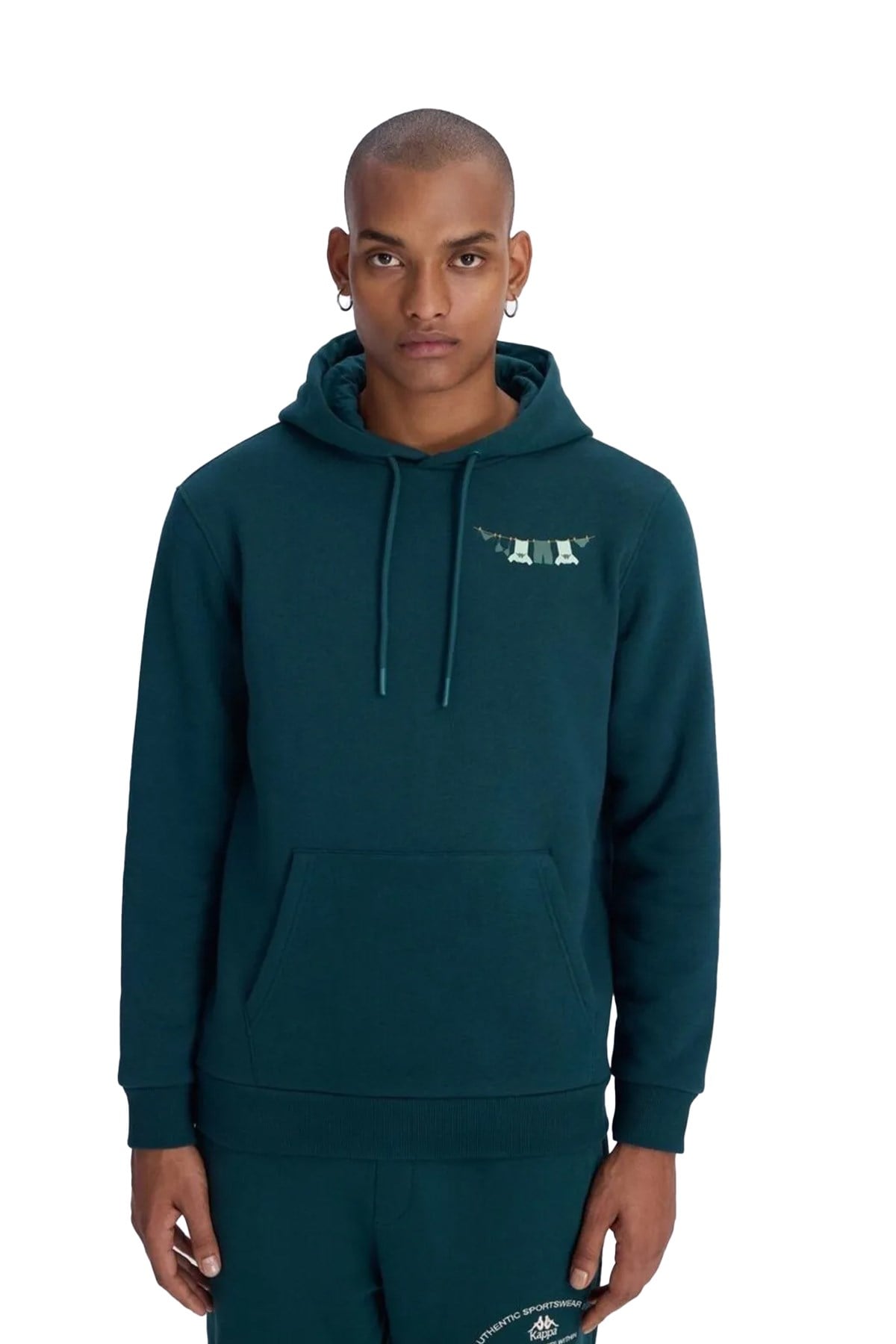 Kappa Unisex Sweatshirt Regular Fit Hoodie Authentic Authentic Graphik Phelps 341X3EW KAPPA 341X3EW