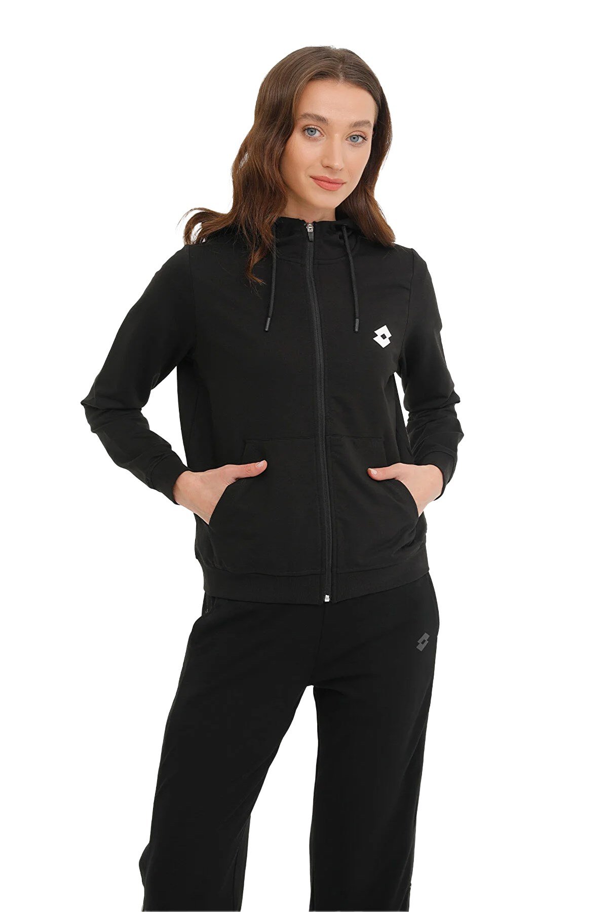 Lotto Kadın Sweatshirt 4M W-Gris Fz Hoodie 4FX 101533713 LOTTO 101533713