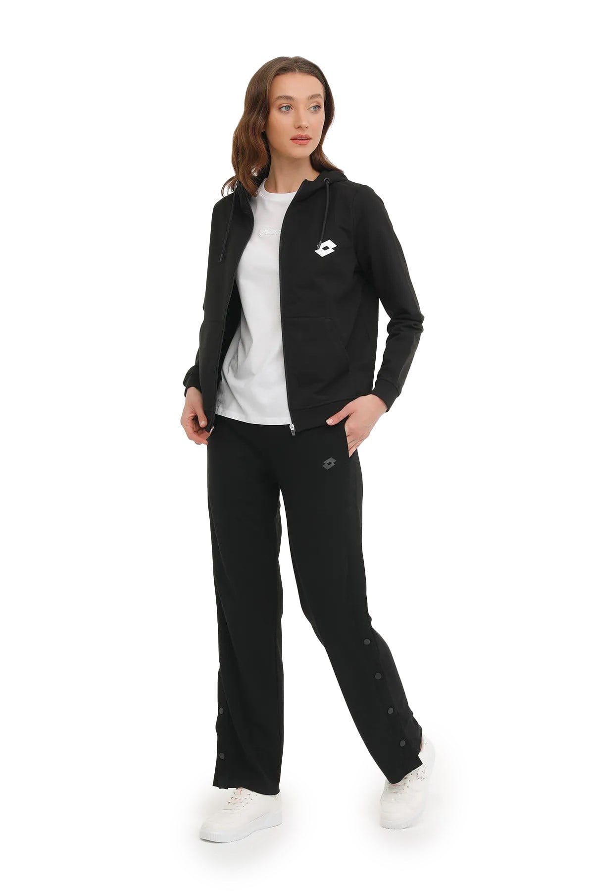 Lotto Kadın Sweatshirt 4M W-Gris Fz Hoodie 4FX 101533713 LOTTO 101533713