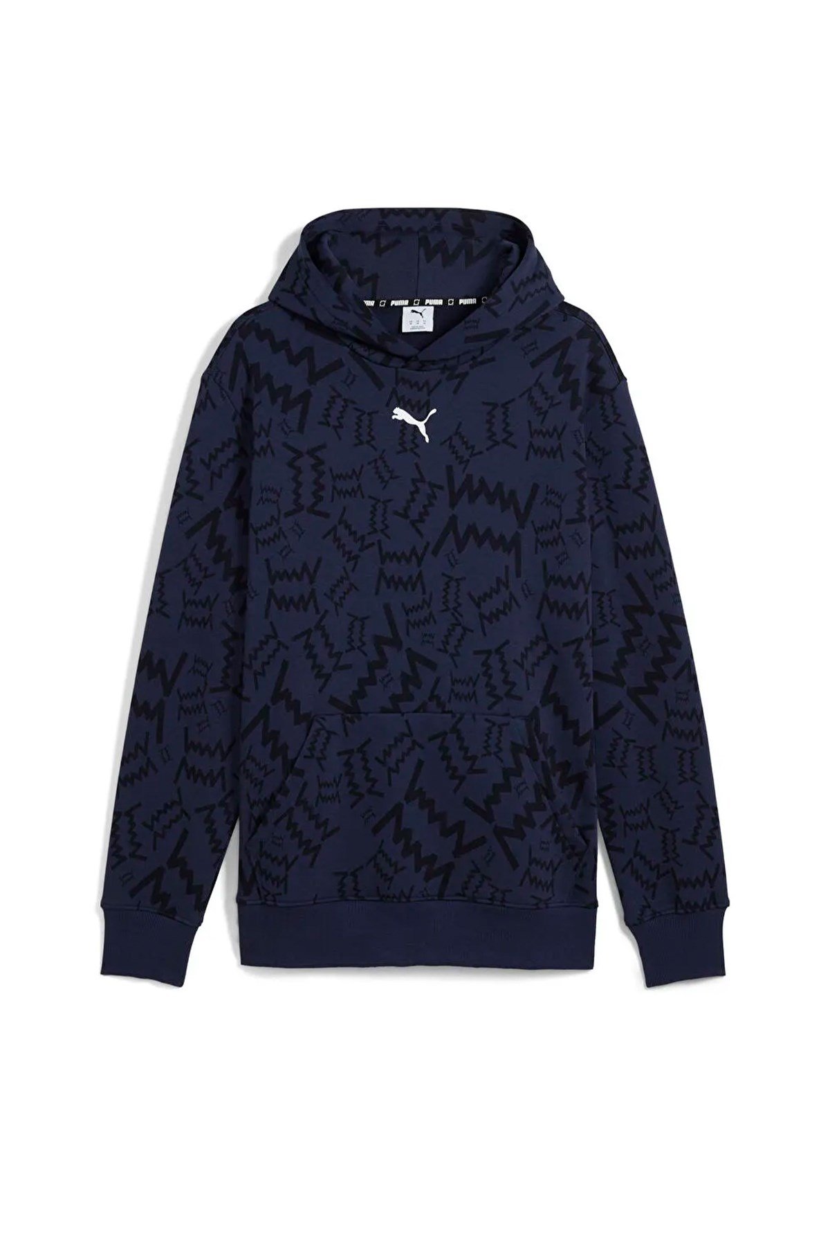 Puma Erkek Kapüşon Regular Fit Baskılı Sweatshirt teamJAWS Post Game Hoodie 68953604 PUMA 68953604