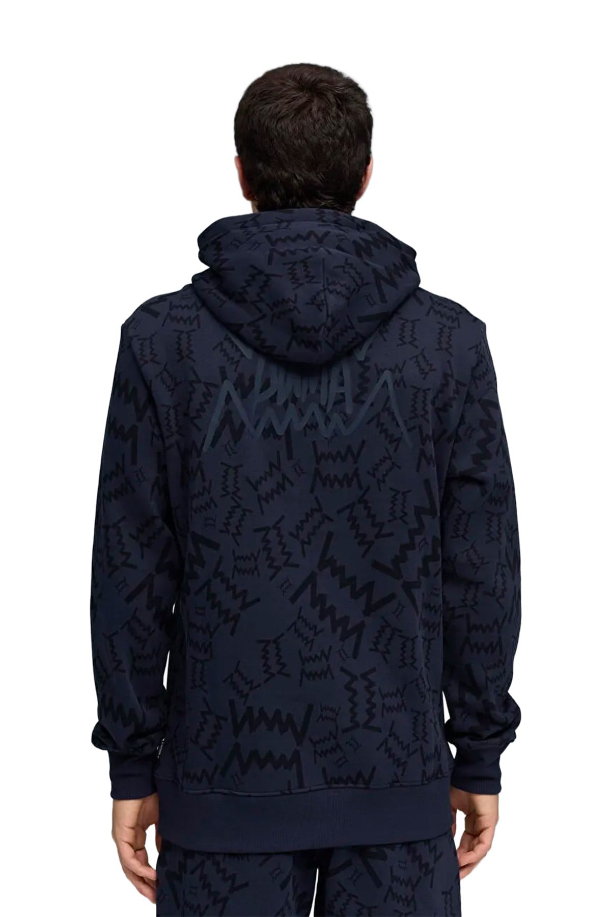Puma Erkek Kapüşon Regular Fit Baskılı Sweatshirt teamJAWS Post Game Hoodie 68953604 PUMA 68953604