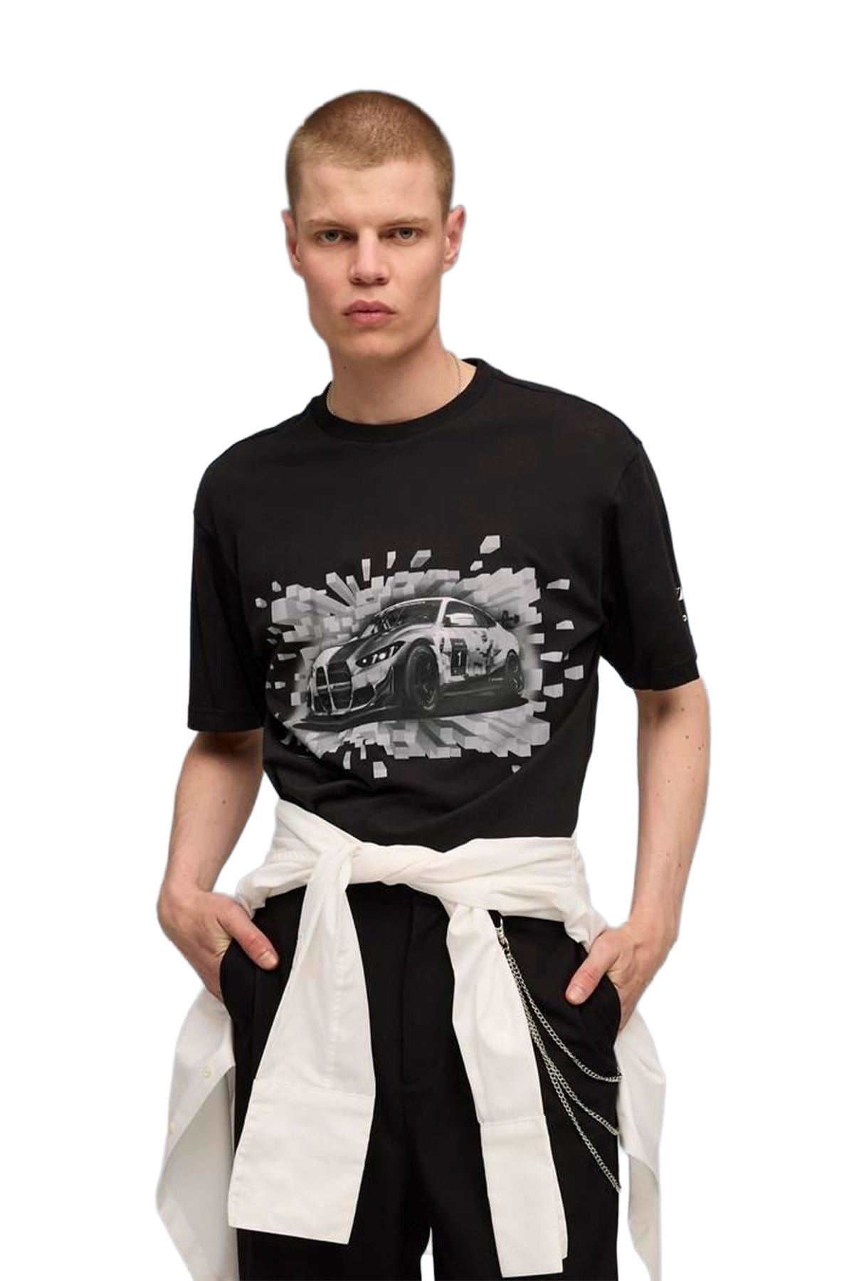Puma Erkek Tişört Bmw Mms Graphic Tee Mono 63291201 PUMA 63291201