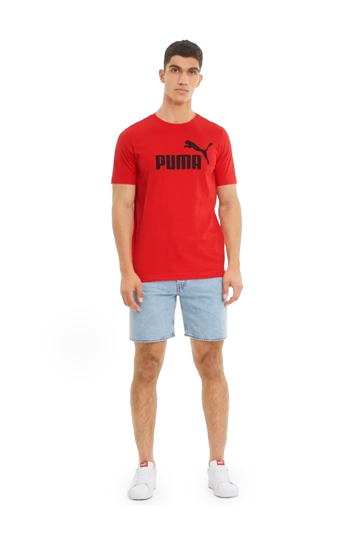 Puma Erkek Tişört Ess Logo Tee 58666611 PUMA 58666611